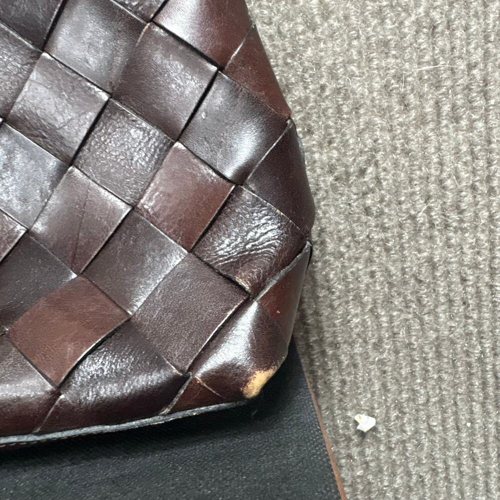Vintage Wilsons Leather Pelle Studio woven baguette shoulder bag - Picture 5 of 8